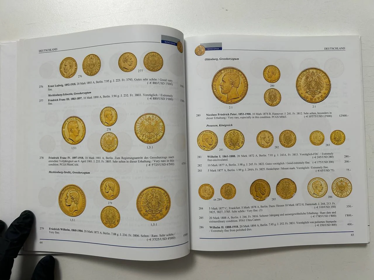 Каталог монет Gold Coins and Medals Auction 54 Sincona AG 20 May 2019 Zurich - миниатюра 4