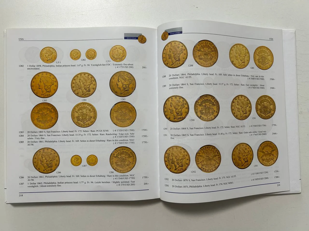 Каталог монет Gold Coins and Medals Auction 54 Sincona AG 20 May 2019 Zurich - миниатюра 8