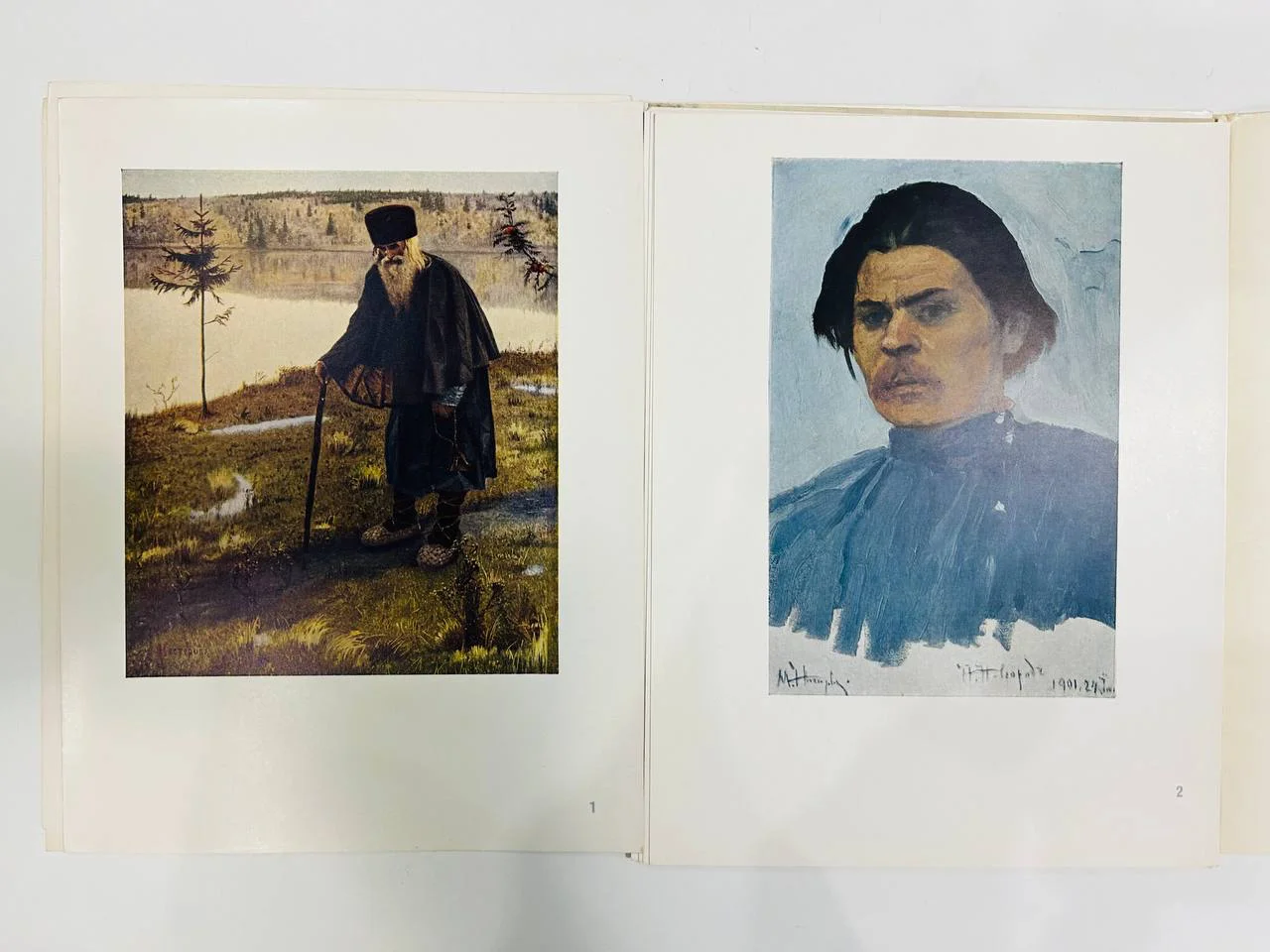 Книга Альбом репродукций М.В. Нестеров Историческая живопись 1959 год - миниатюра 5
