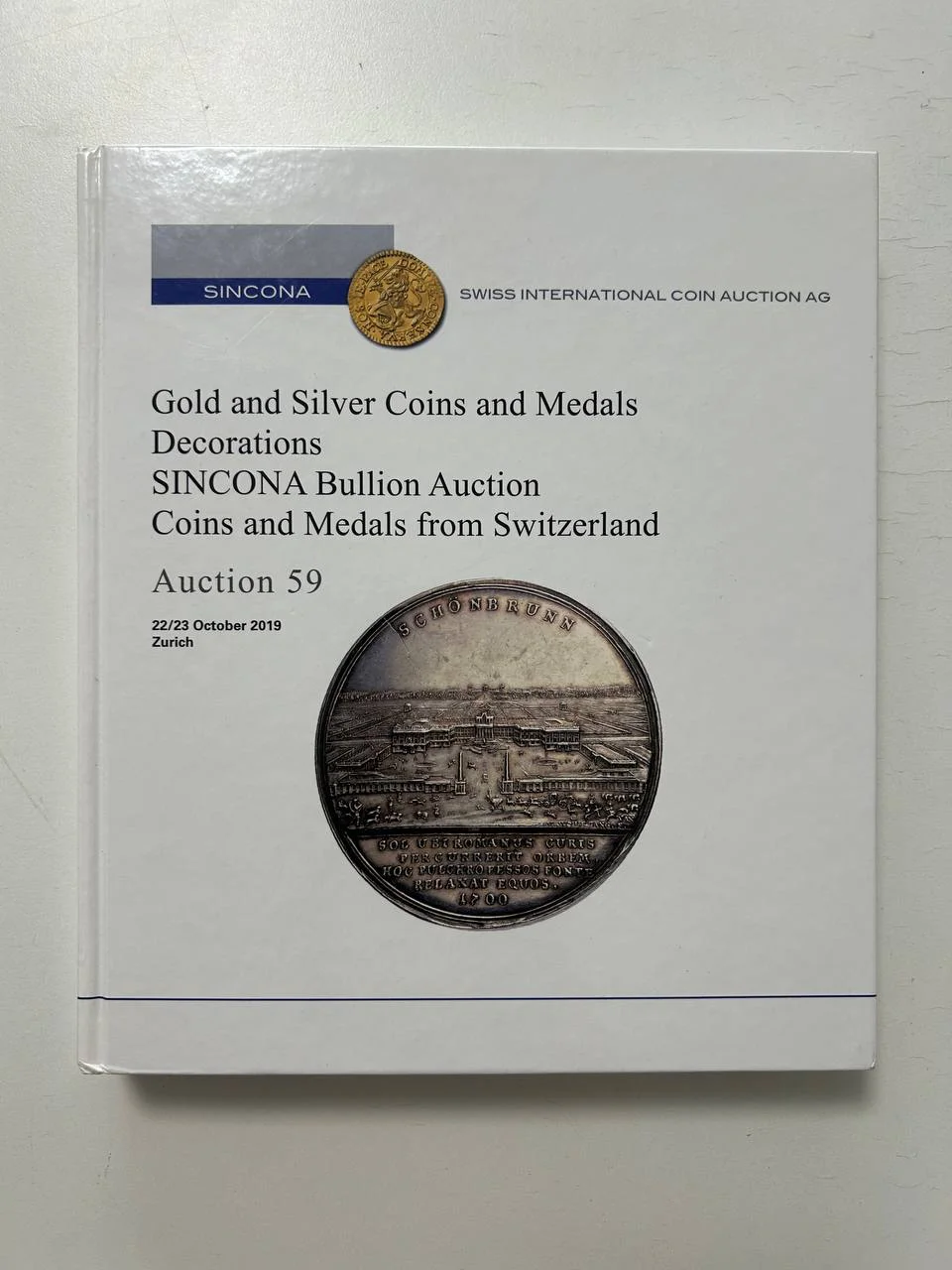 Каталог монет Gold Silver Coins Medals Decorations Auction 59 Sincona AG 22/23 October 2019 Zurich - изображение 1