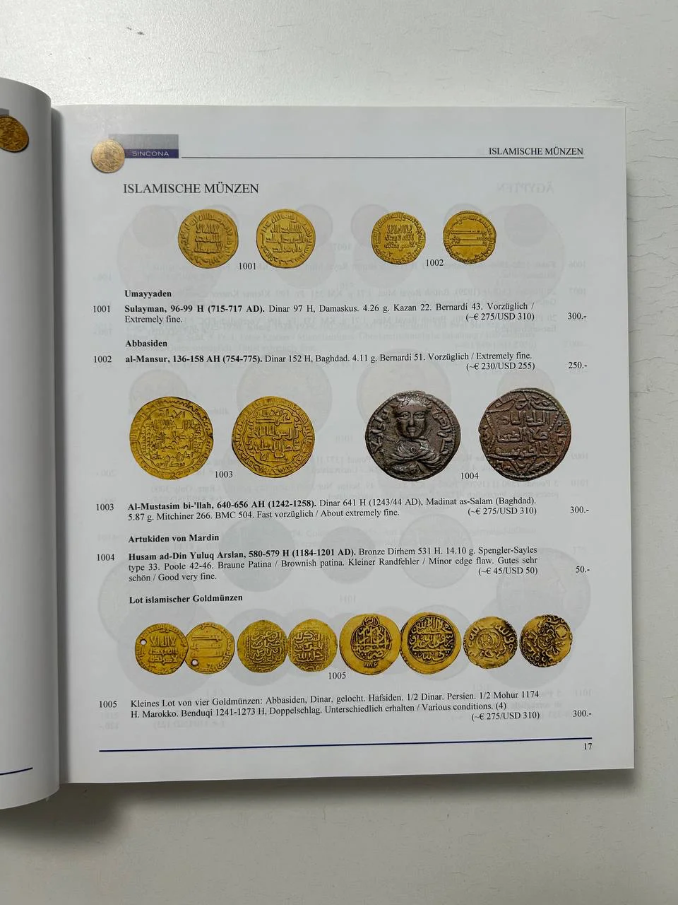 Каталог монет Gold Silver Coins Medals Decorations Auction 59 Sincona AG 22/23 October 2019 Zurich - миниатюра 4