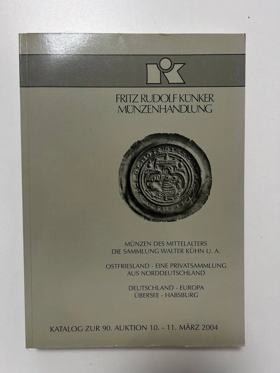 Каталог монет №90 аукцион Fritz Rudolf Kunker Аукцион 2004 - изображение 1