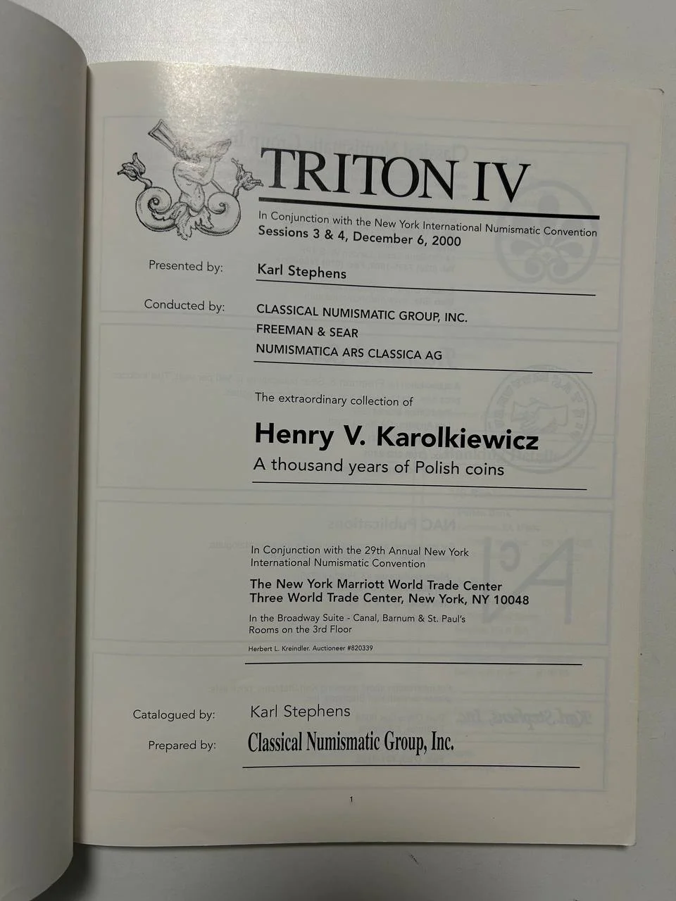 Каталог монет №4 Triton 2000 USA Classical Numismatic Group - миниатюра 2
