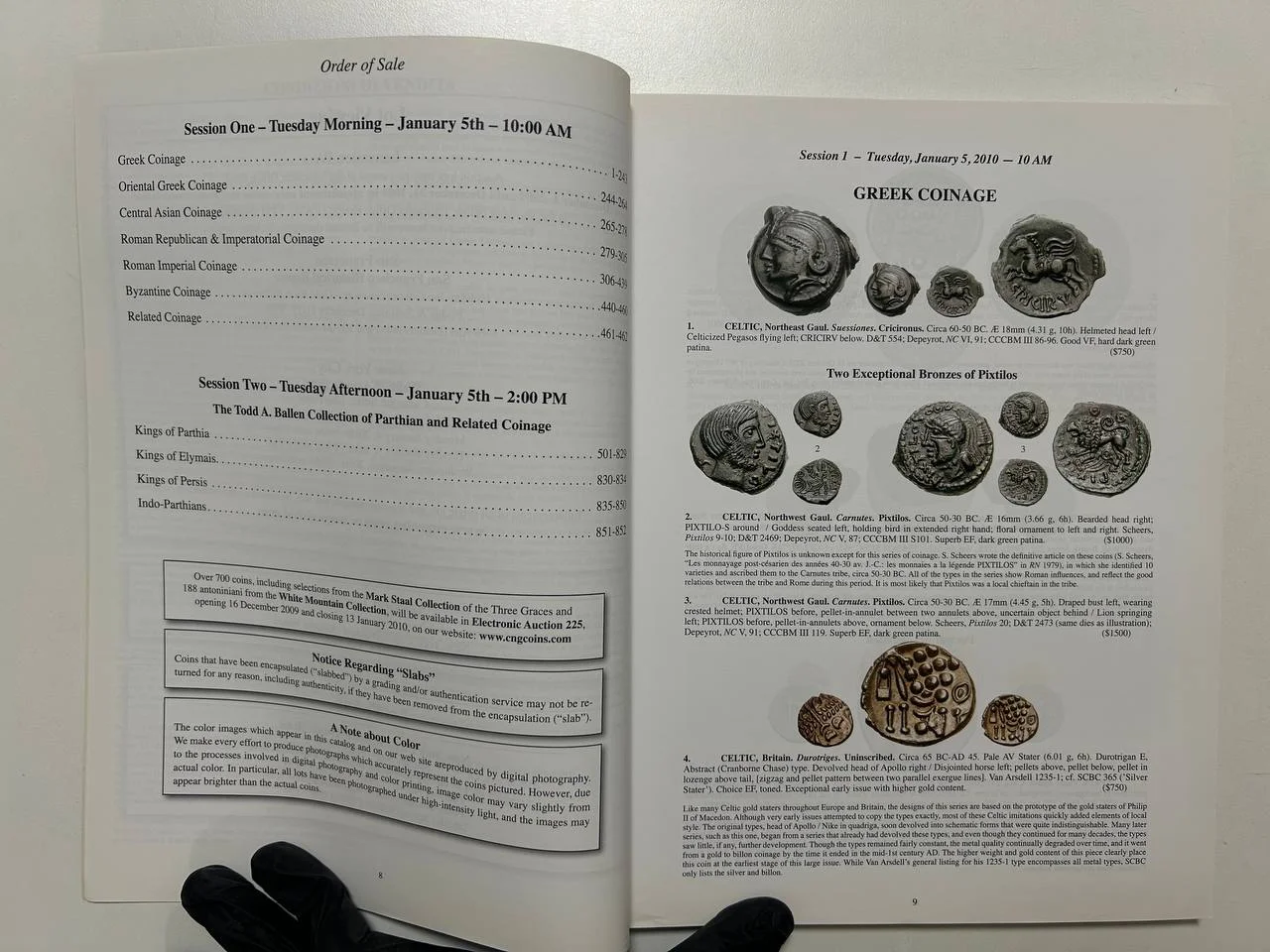 Каталог монет №13 Triton 2010 USA Classical Numismatic Group 1,2 - миниатюра 3