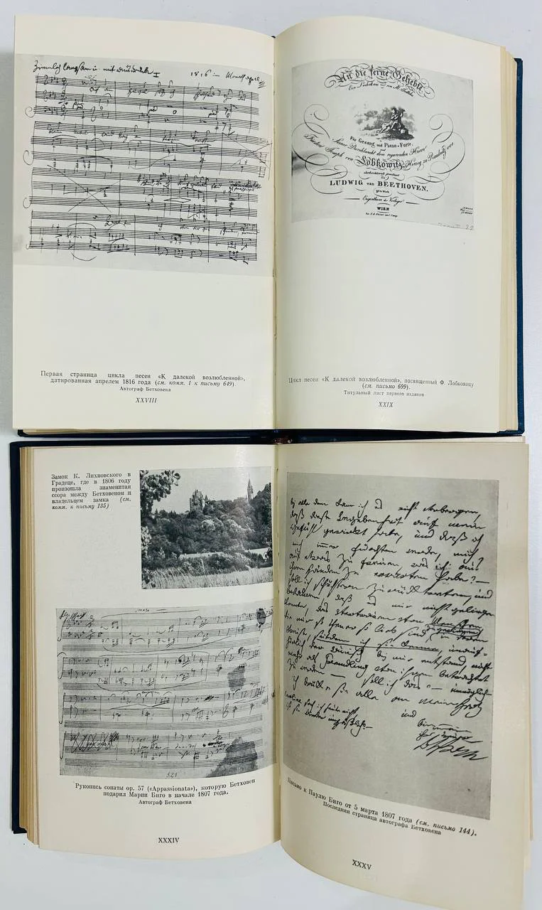 Книга Письма Бетховена Н.Л. Фишман 2 тома 1970 и 1977 год - миниатюра 5