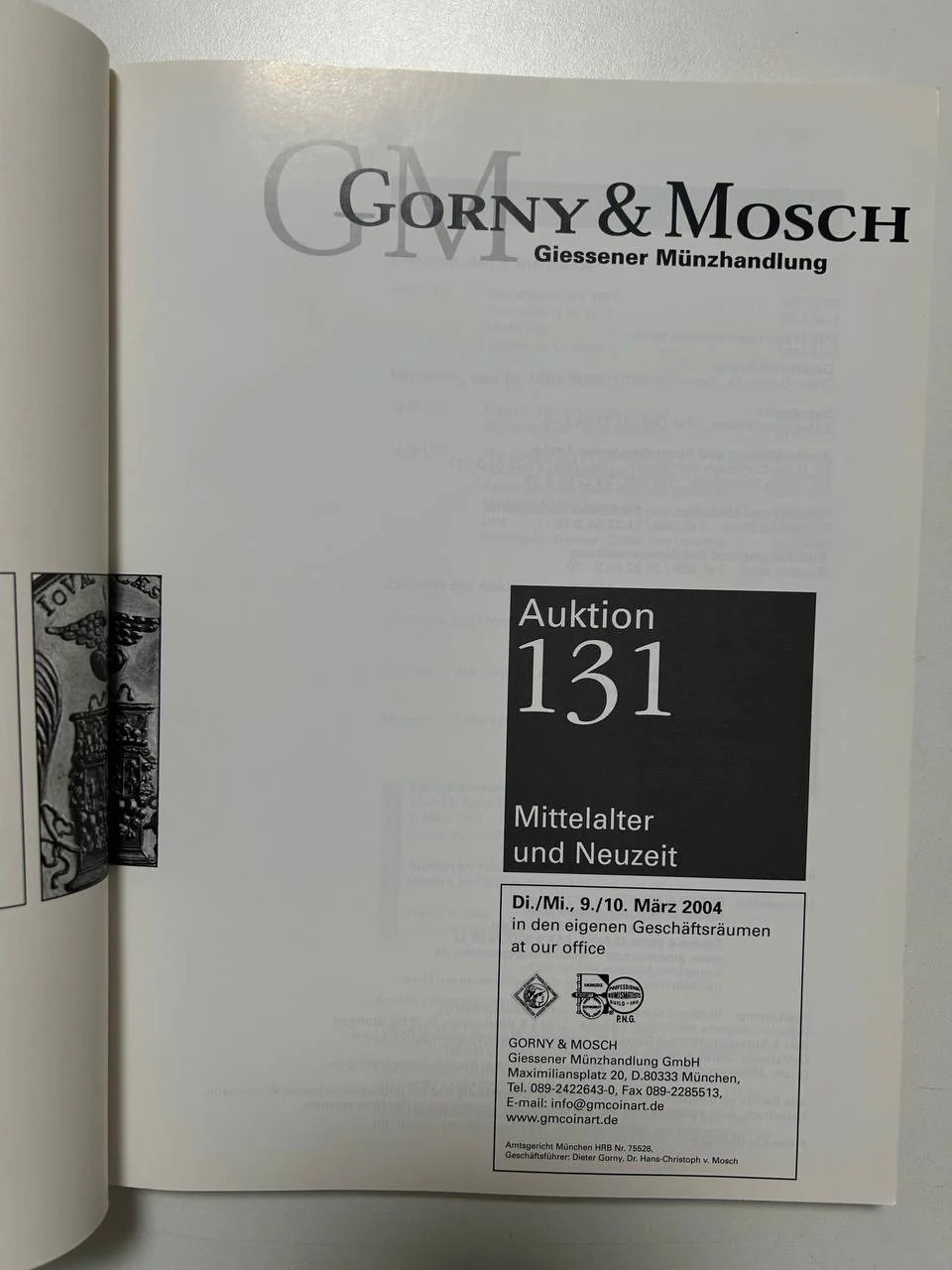 Каталог монет №131 Gorny & Mosch 2004 Munchen - миниатюра 2