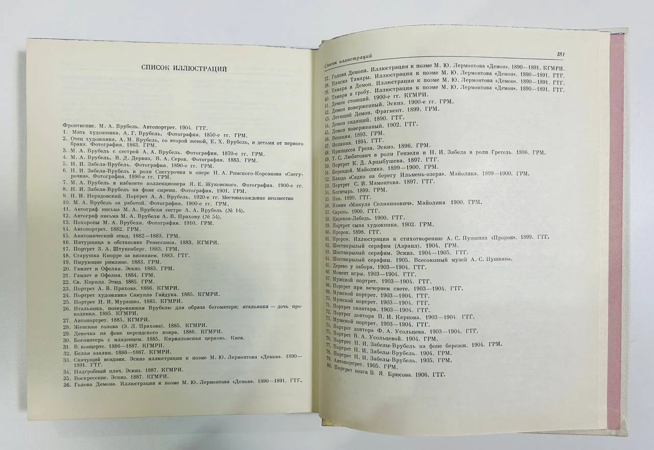 Книга Врубель Переписка воспоминания о художнике 1976 год - миниатюра 5
