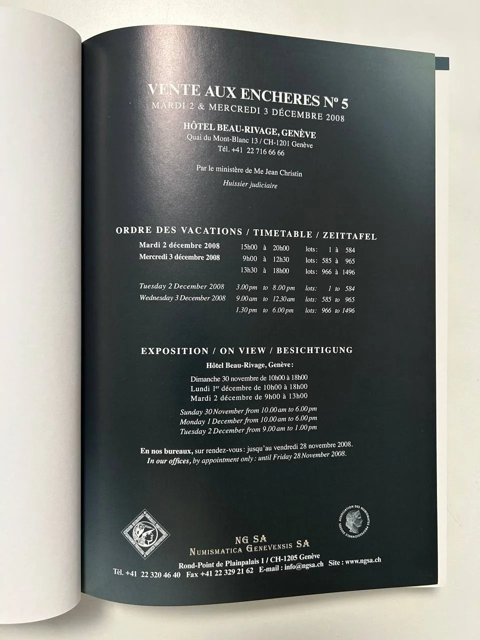 Каталог монет аукциона «Numismatica Genevensis SA», Женева 2008 г. - миниатюра 2