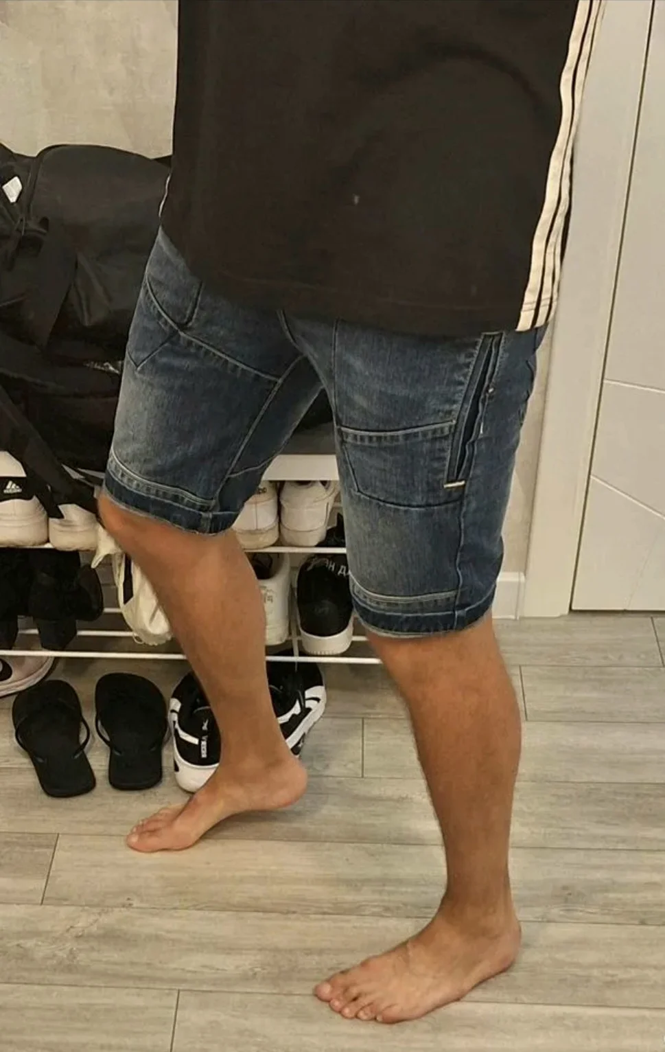 Шорты джинсовые M/L - изображение 1