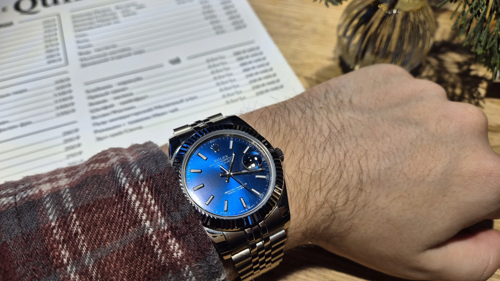 Rolex datejust 41mm blue - миниатюра 6