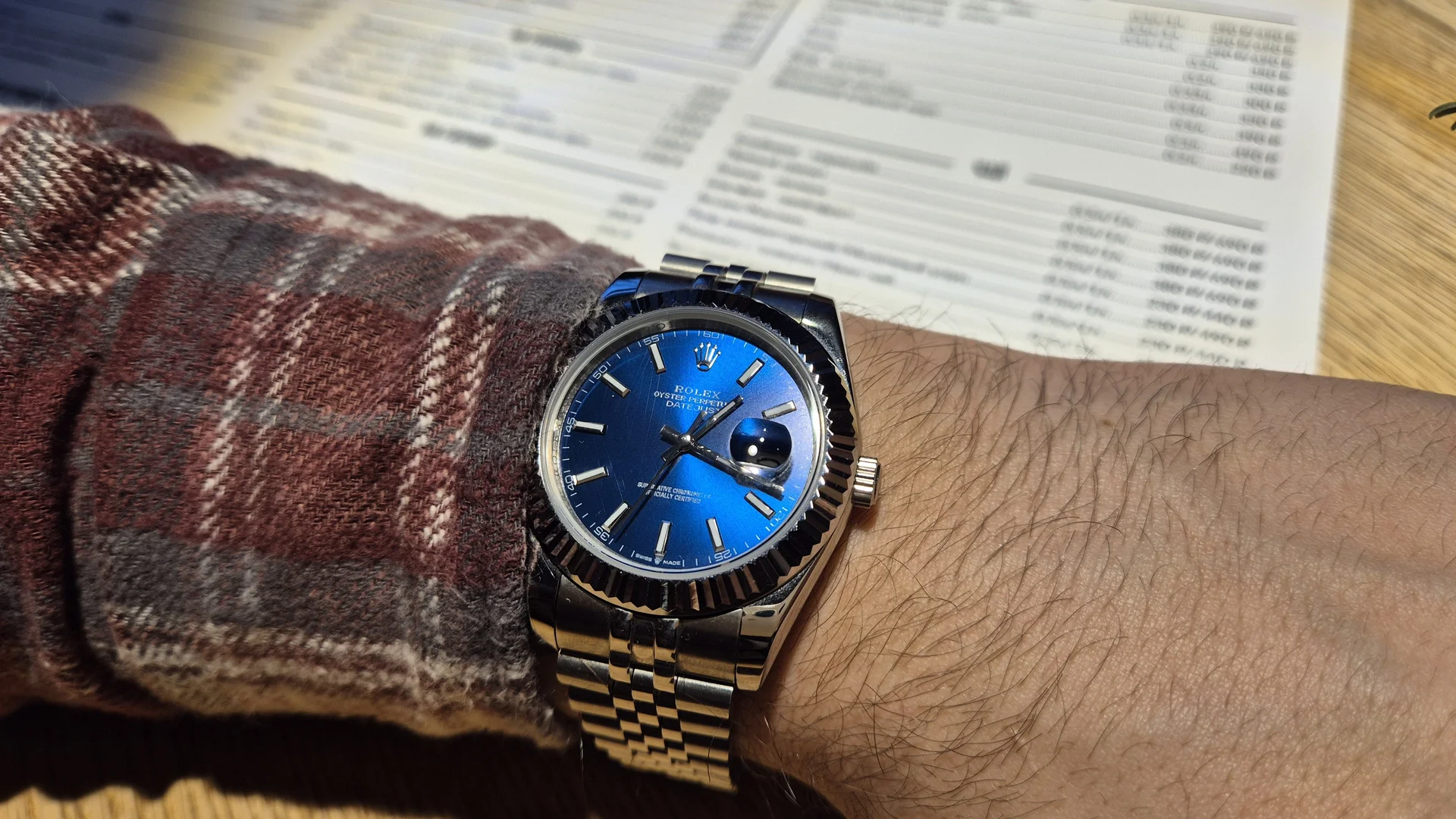 Rolex datejust 41mm blue - миниатюра 7