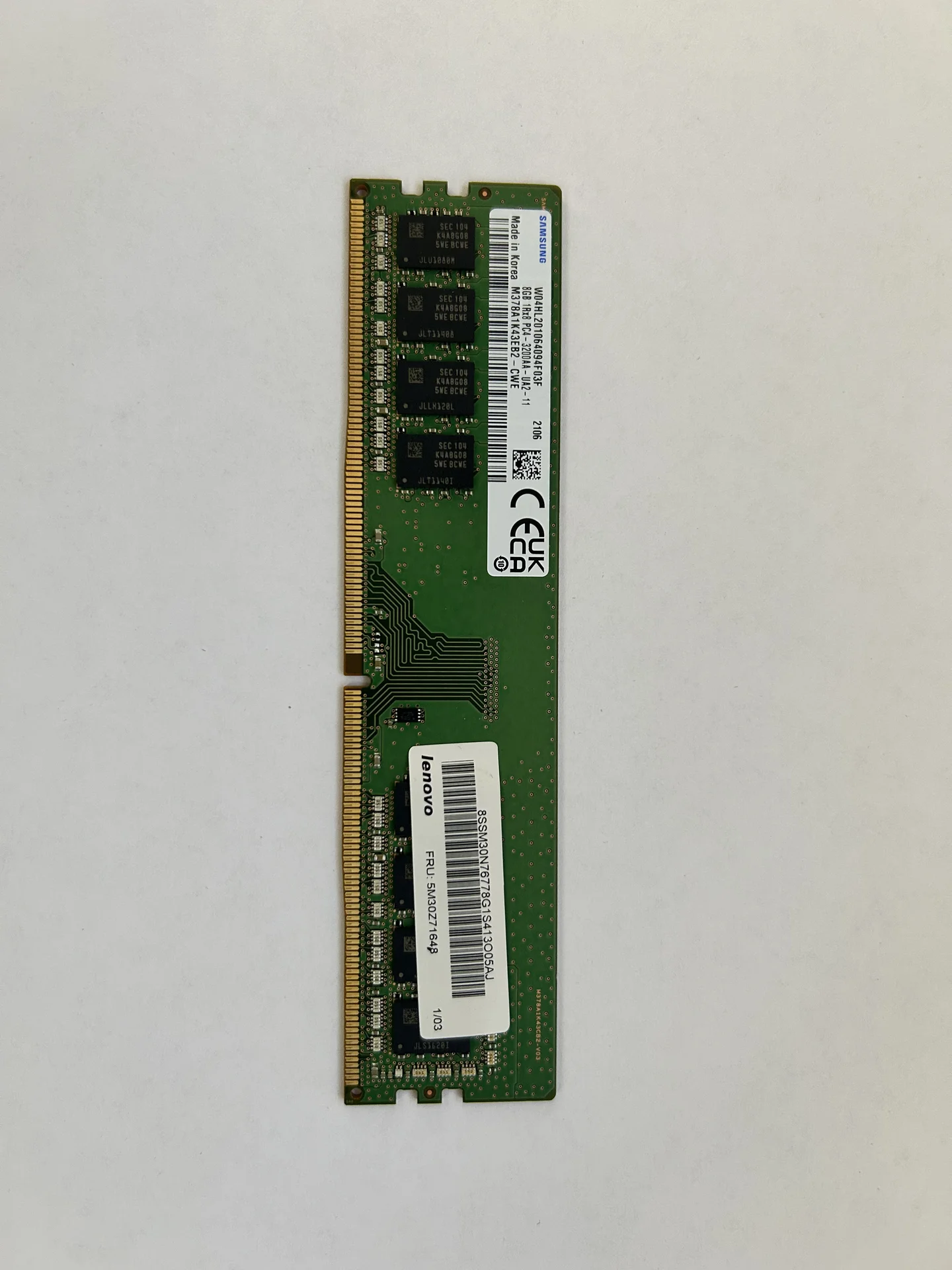 Оперативная память Samsung OEM [M378A1K43EB2-CWE] - миниатюра 3