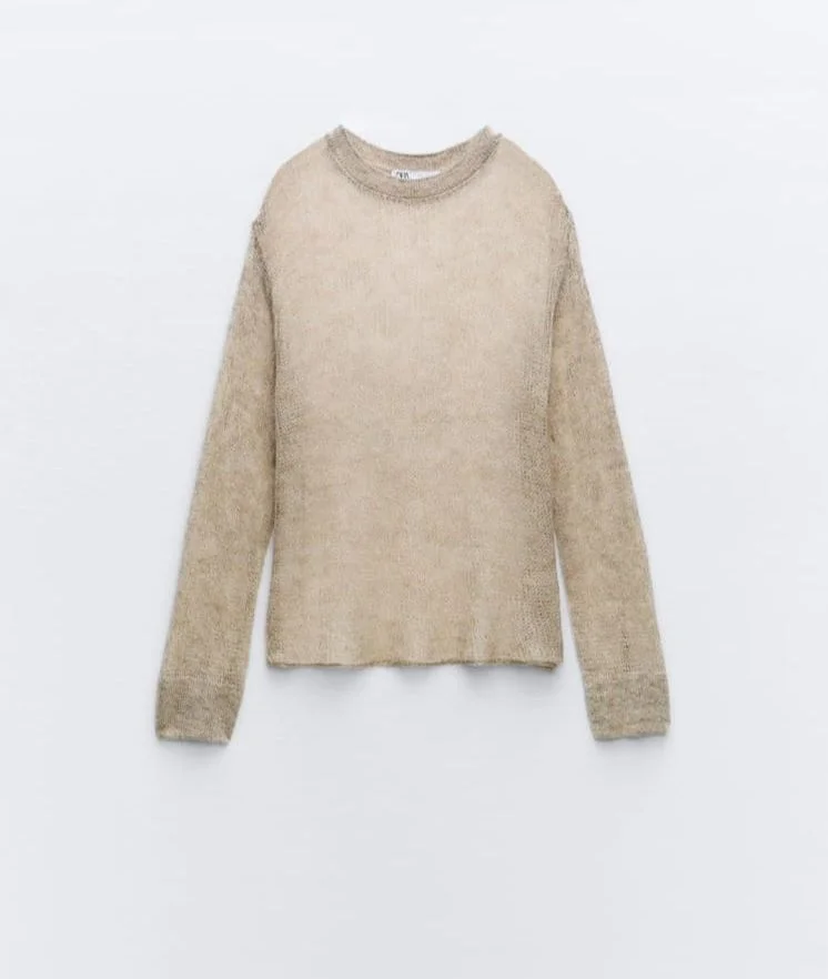 Свитер паутинка zara s - миниатюра 2