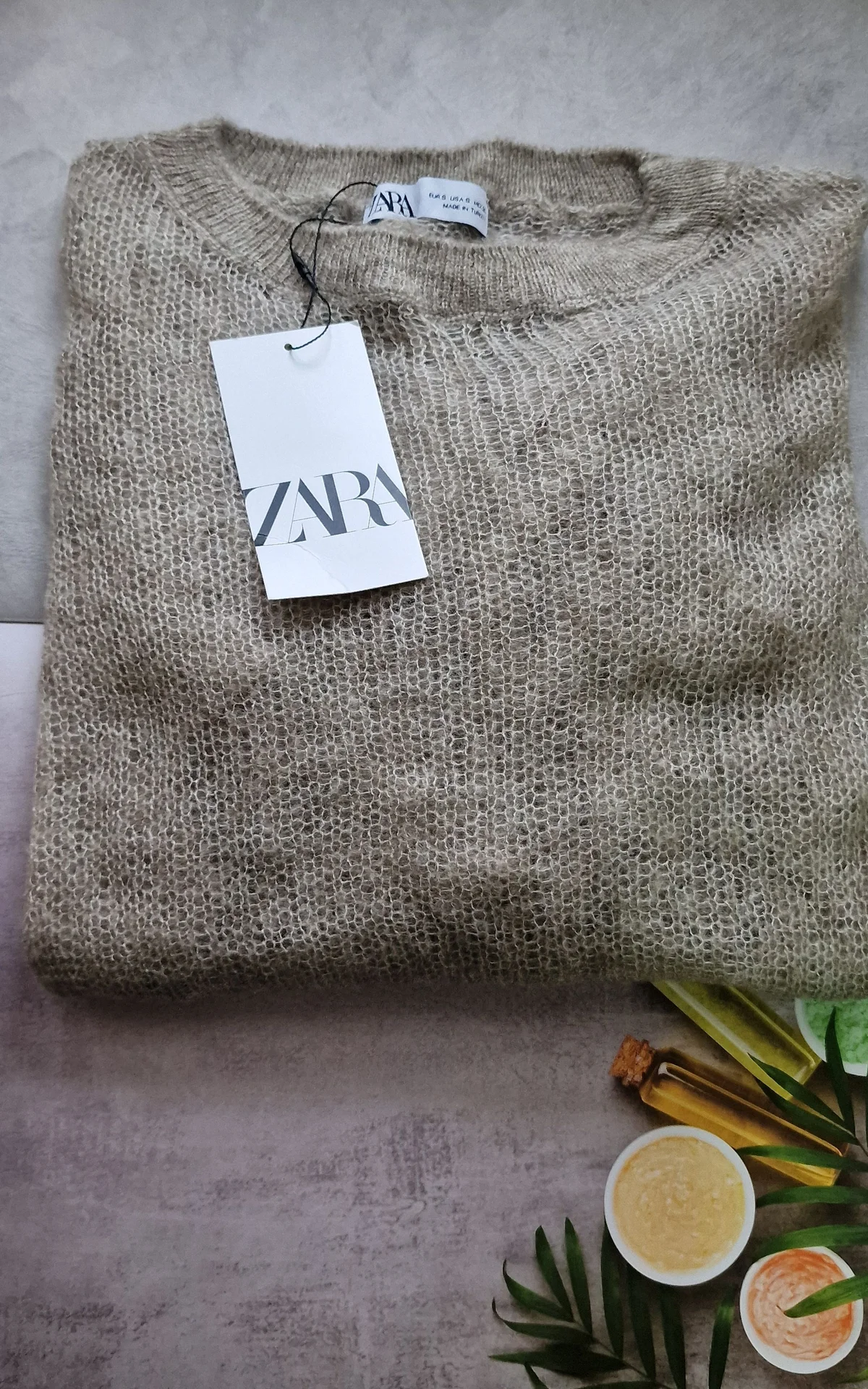 Свитер паутинка zara s - миниатюра 3