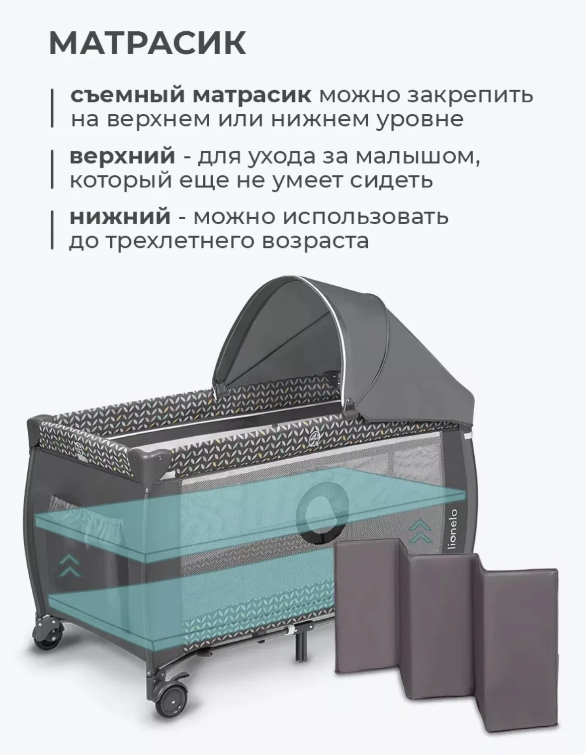 Кроватка-манеж - миниатюра 2