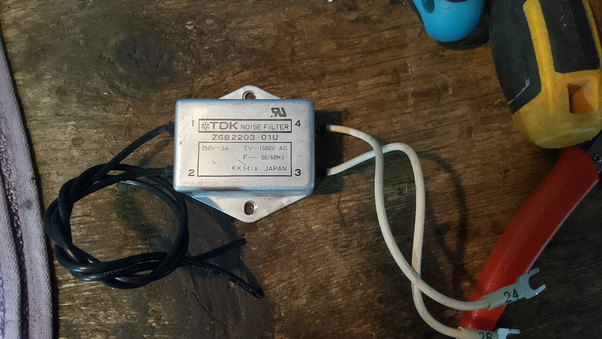 TDK Noise Filter Zgb2203-01u 250v 3a