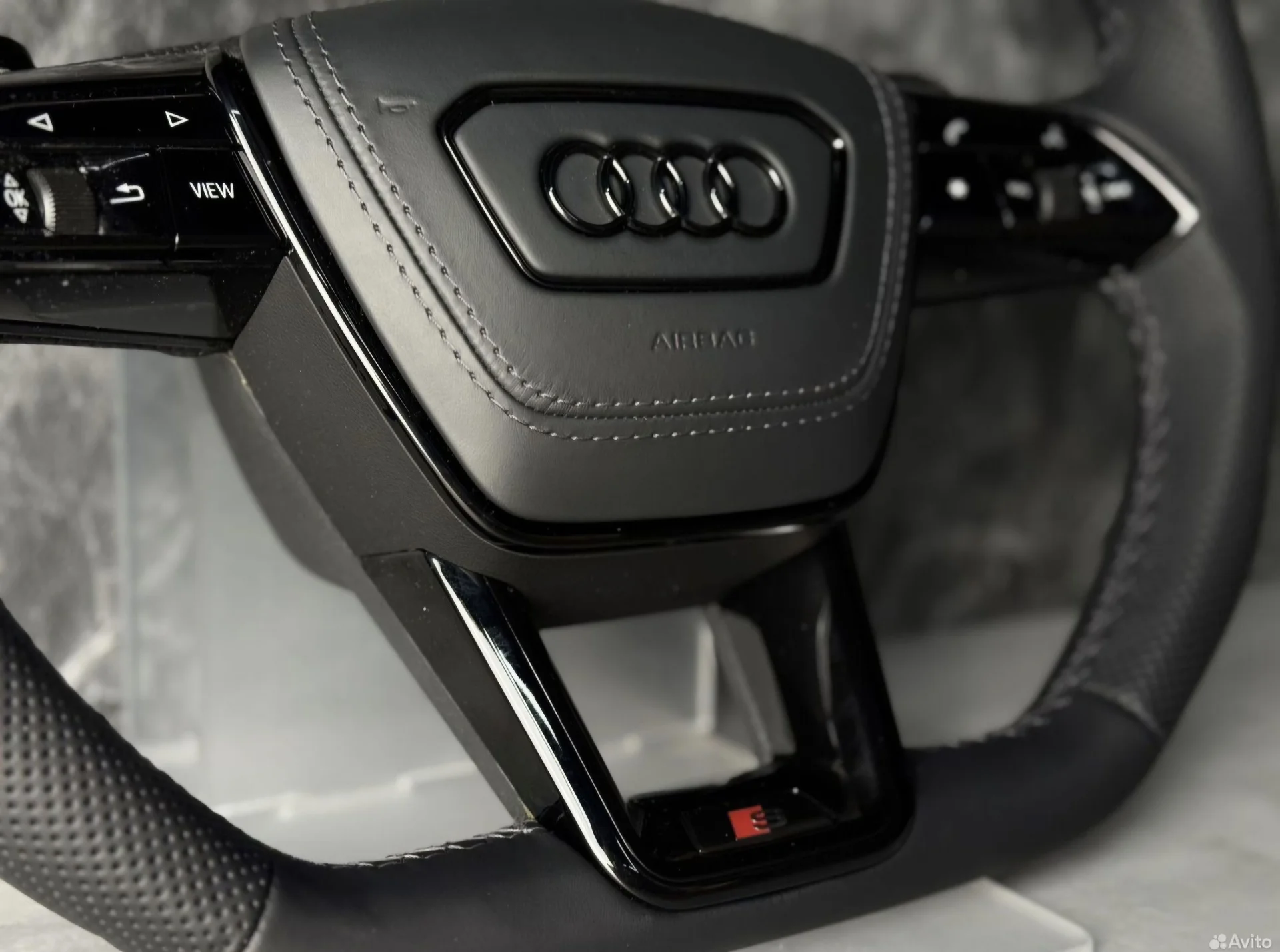 Руль audi с подогревом антихром - миниатюра 4