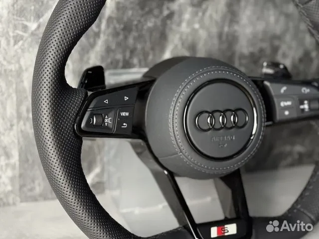 Руль audi TT R8 стиль - миниатюра 3