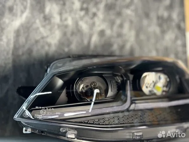 LED фары volkswagen golf 7 black - миниатюра 5