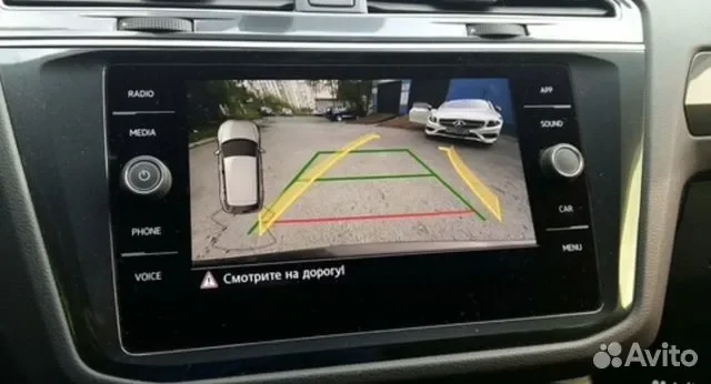 Камера заднего вида VW Tiguan c омывателем - миниатюра 4