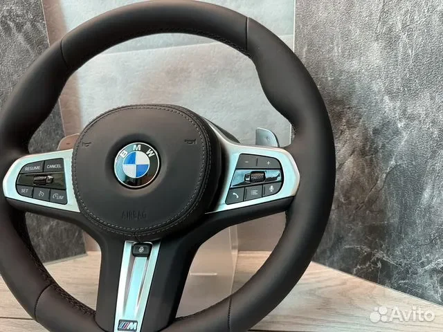Руль BMW вибро и подогрев. G01 G05 G20 G30 G серия - миниатюра 3