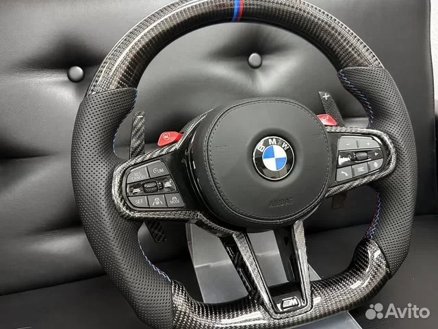 Руль BMW G серия lci карбон/подогрев/вибро - миниатюра 2