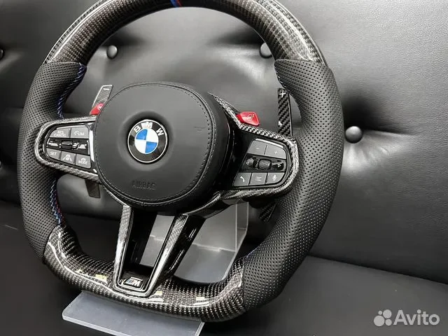Руль BMW G серия lci карбон/подогрев/вибро - миниатюра 3