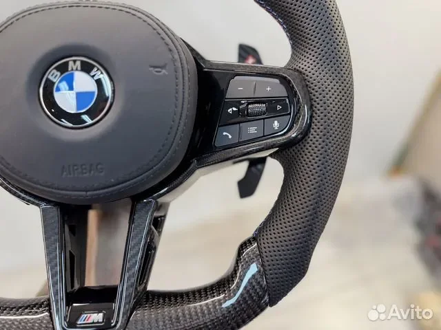 Руль BMW карбон G серия G01 G02 G05 G06 G07 G20 - миниатюра 3