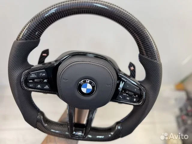 Руль BMW карбон G серия G01 G02 G05 G06 G07 G20 - миниатюра 4
