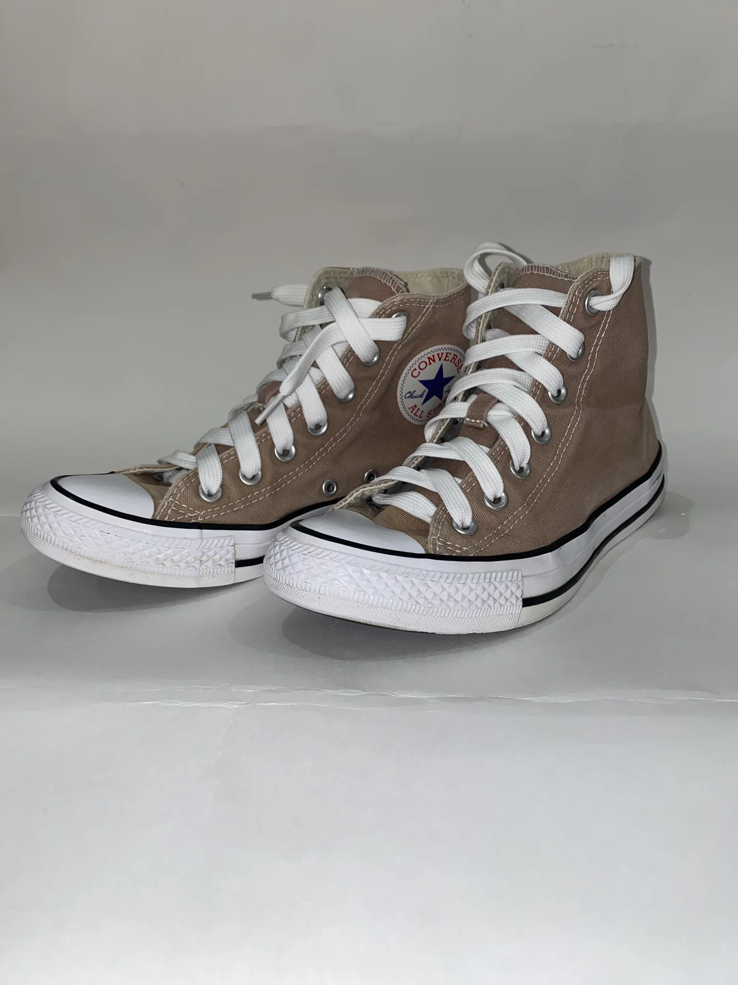 Кеды converse бежево-розовые в хорошем состоянии - миниатюра 2