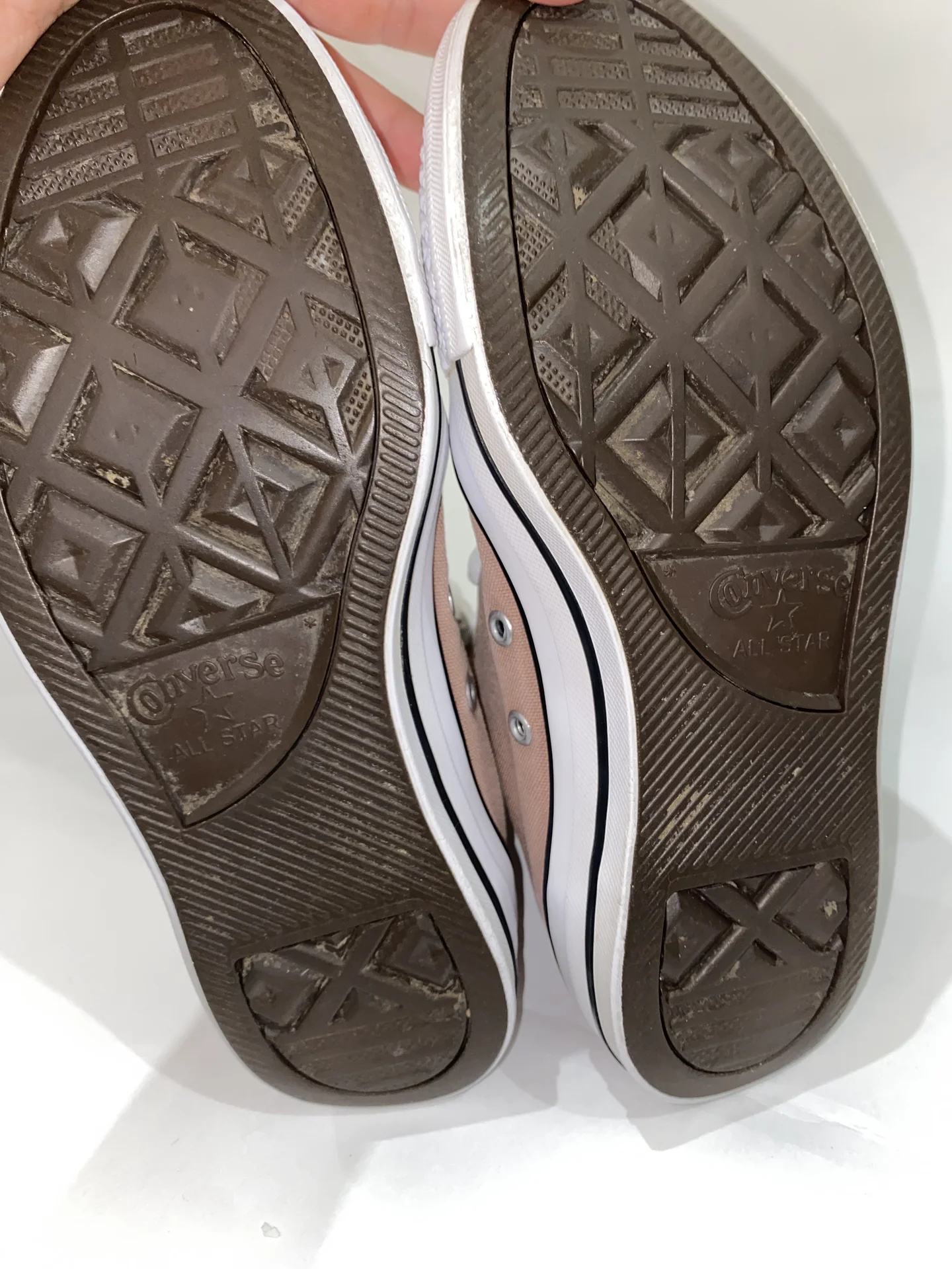 Кеды converse бежево-розовые в хорошем состоянии - миниатюра 3