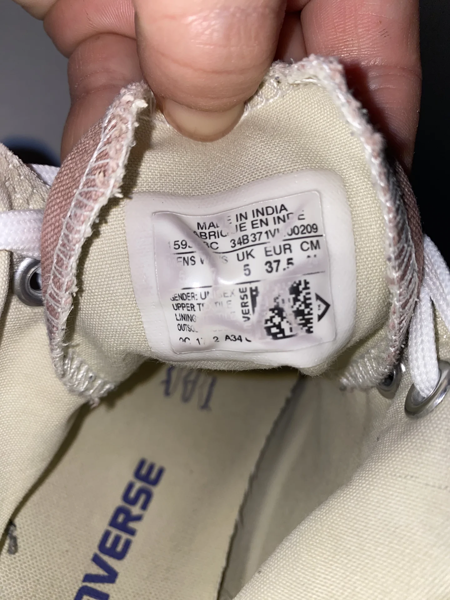 Кеды converse бежево-розовые в хорошем состоянии - миниатюра 4