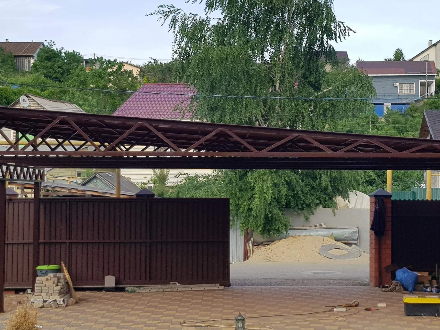Навесы,беседки,металлоконструкции - миниатюра 79