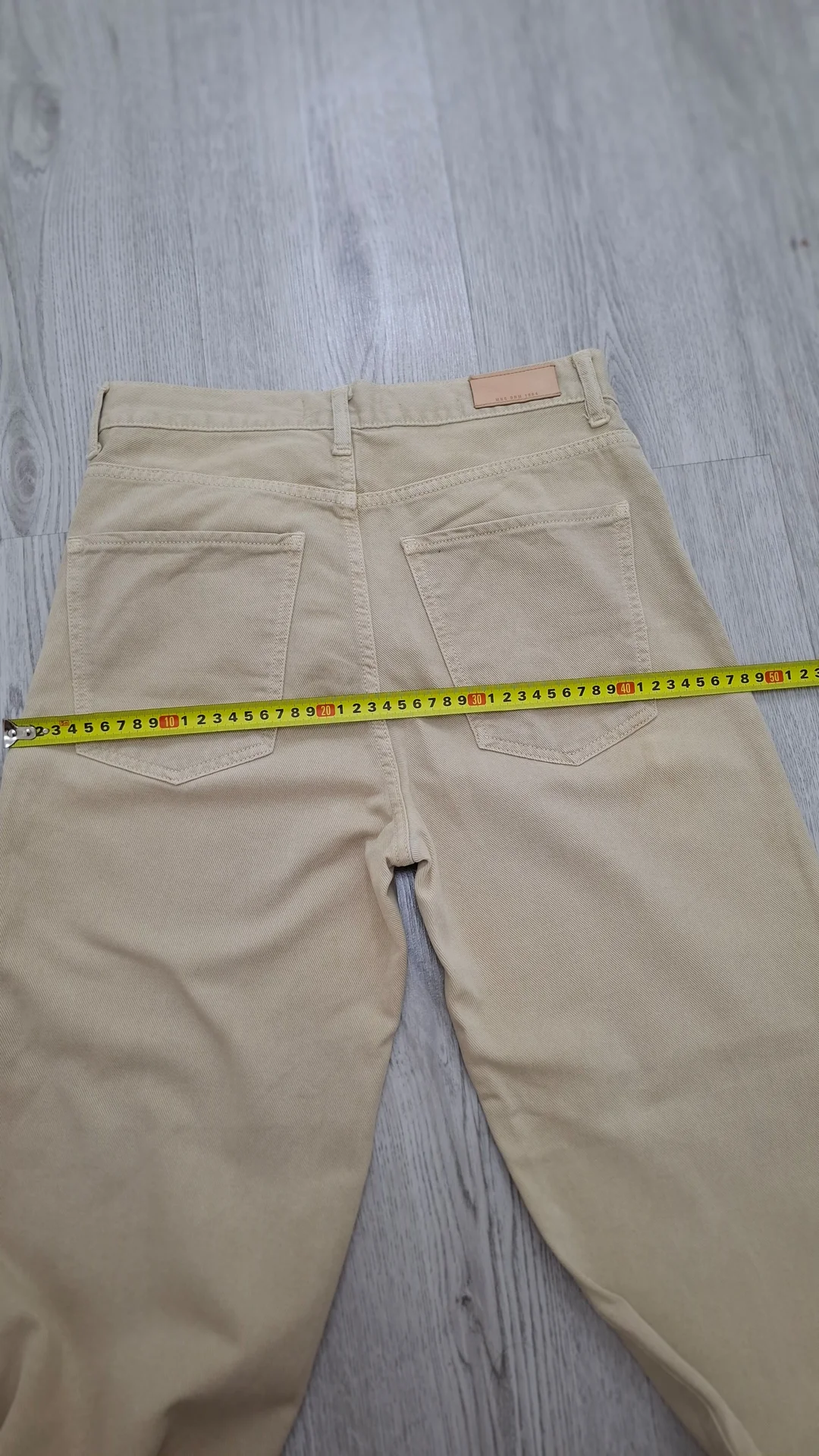 Джинсы женские трубы, бежевые,бренд Mango,р.42-44 - миниатюра 5