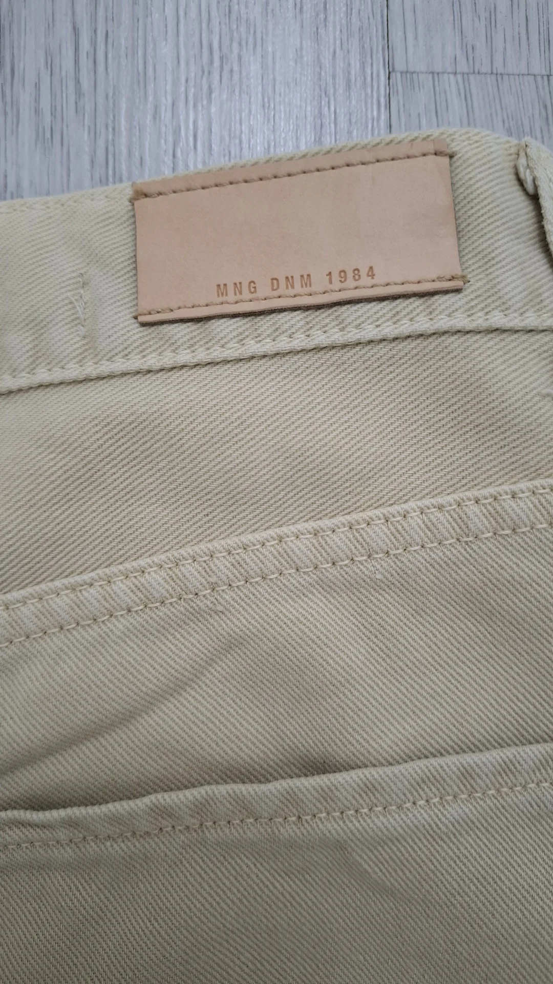 Джинсы женские трубы, бежевые,бренд Mango,р.42-44 - миниатюра 7