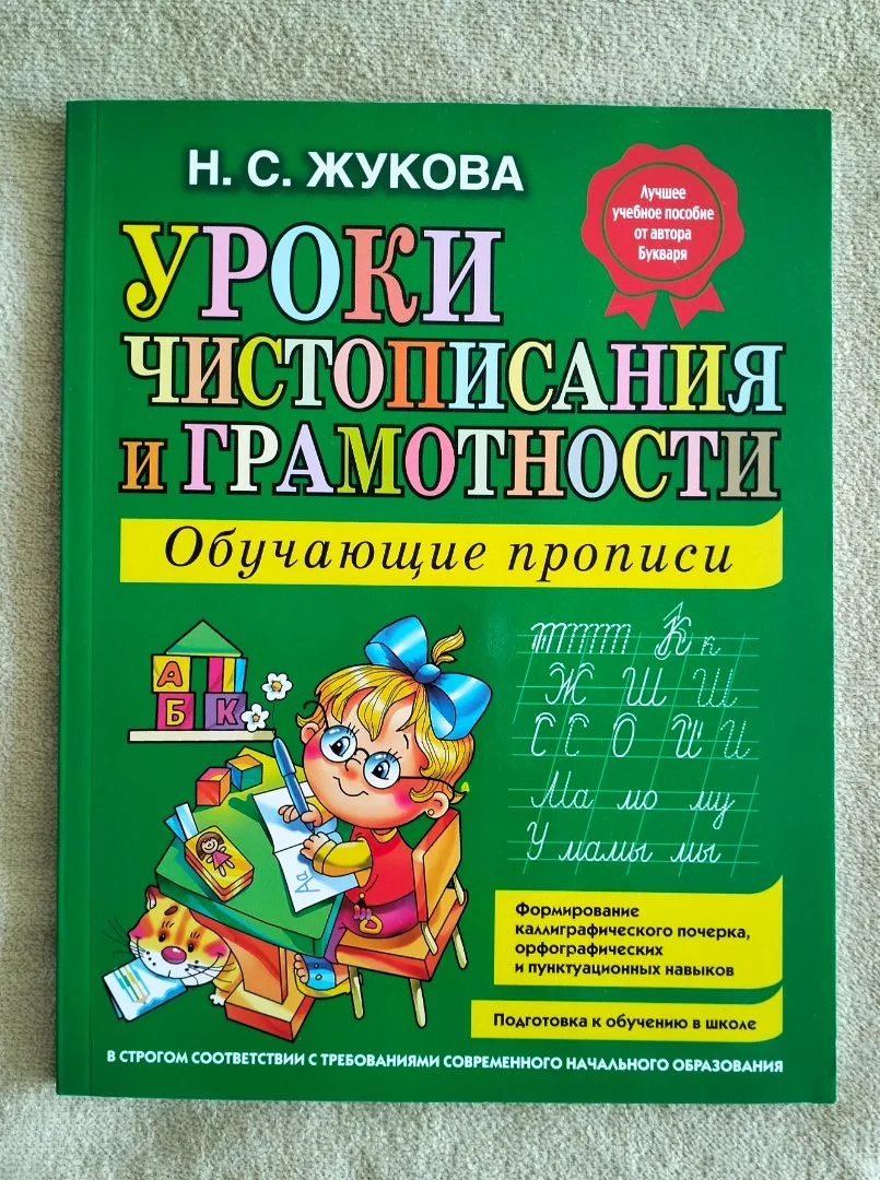 Уроки чистописания и грамотности Обучающие прописи Надежда Жукова - изображение 1