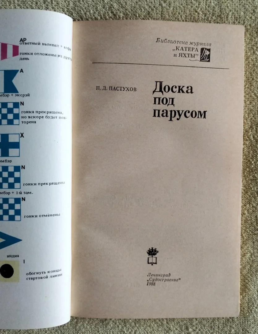 Доска под парусом Пастухов 1988 - миниатюра 2