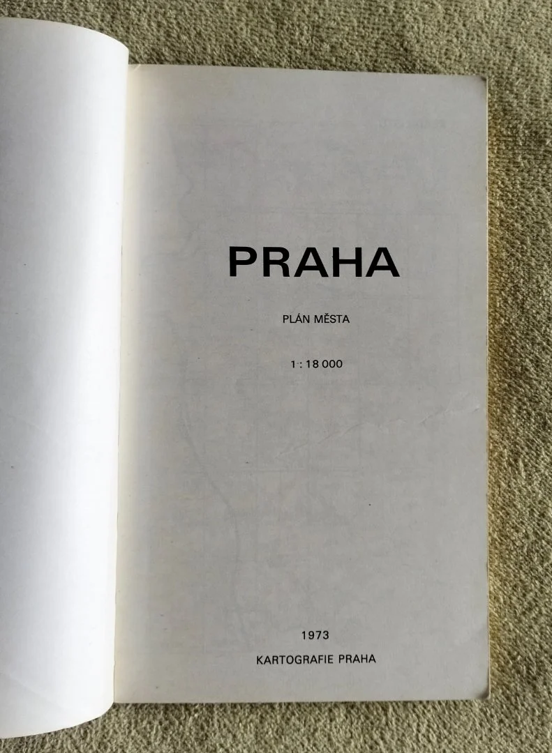 Praha Plán města Kartografie Praha 1973 карта города Прага Чехословакия - миниатюра 2