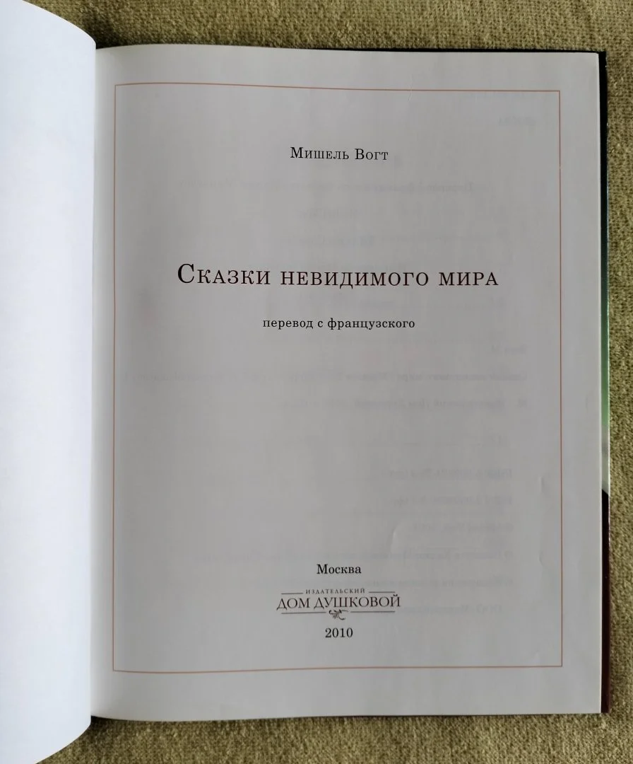 Сказки невидимого мира Мишель Вогт иллюстрации Дорониной 2010 - миниатюра 2