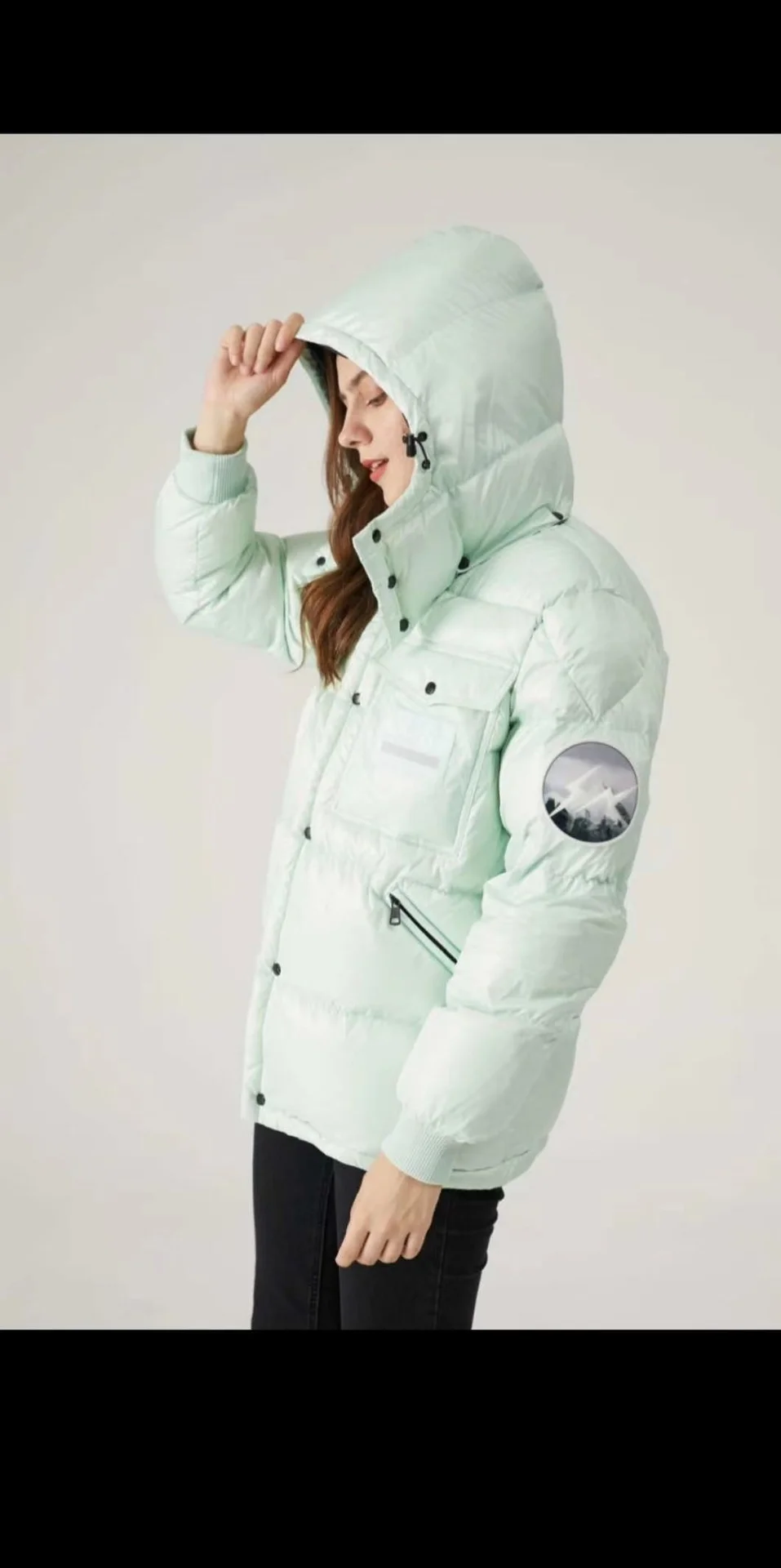 пуховик женский Moncler - миниатюра 4