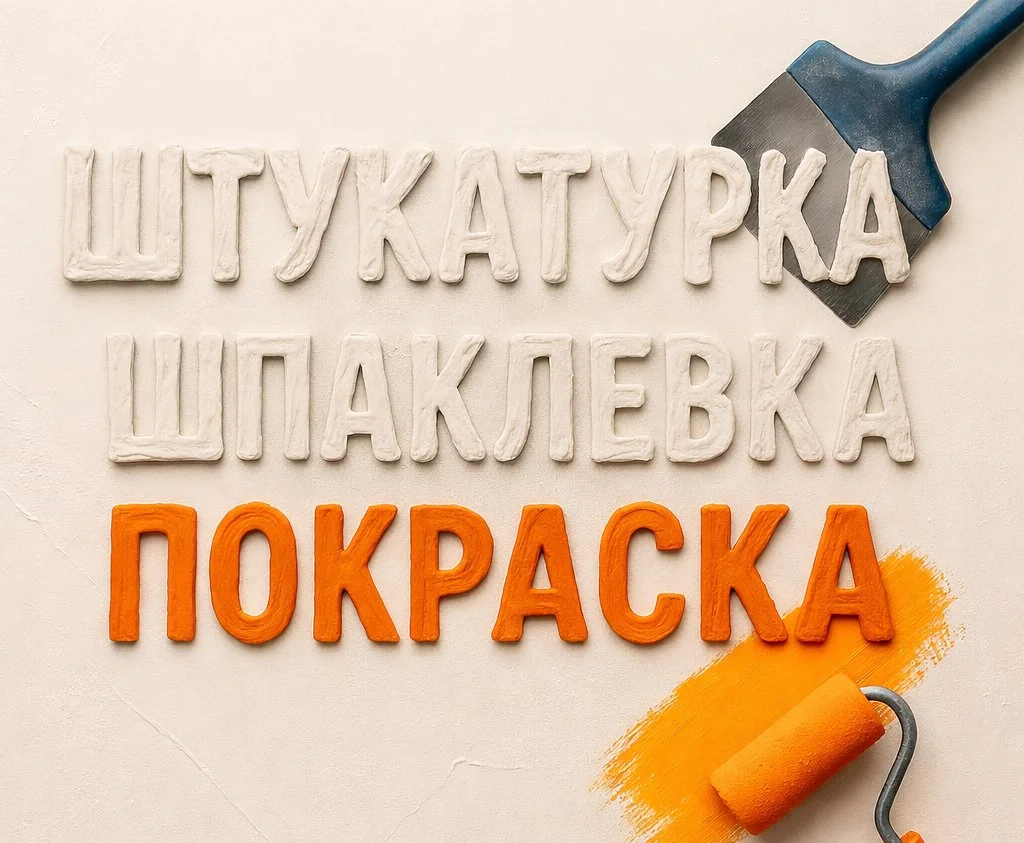 Штукатурка, шпаклевание, поклейка обоев