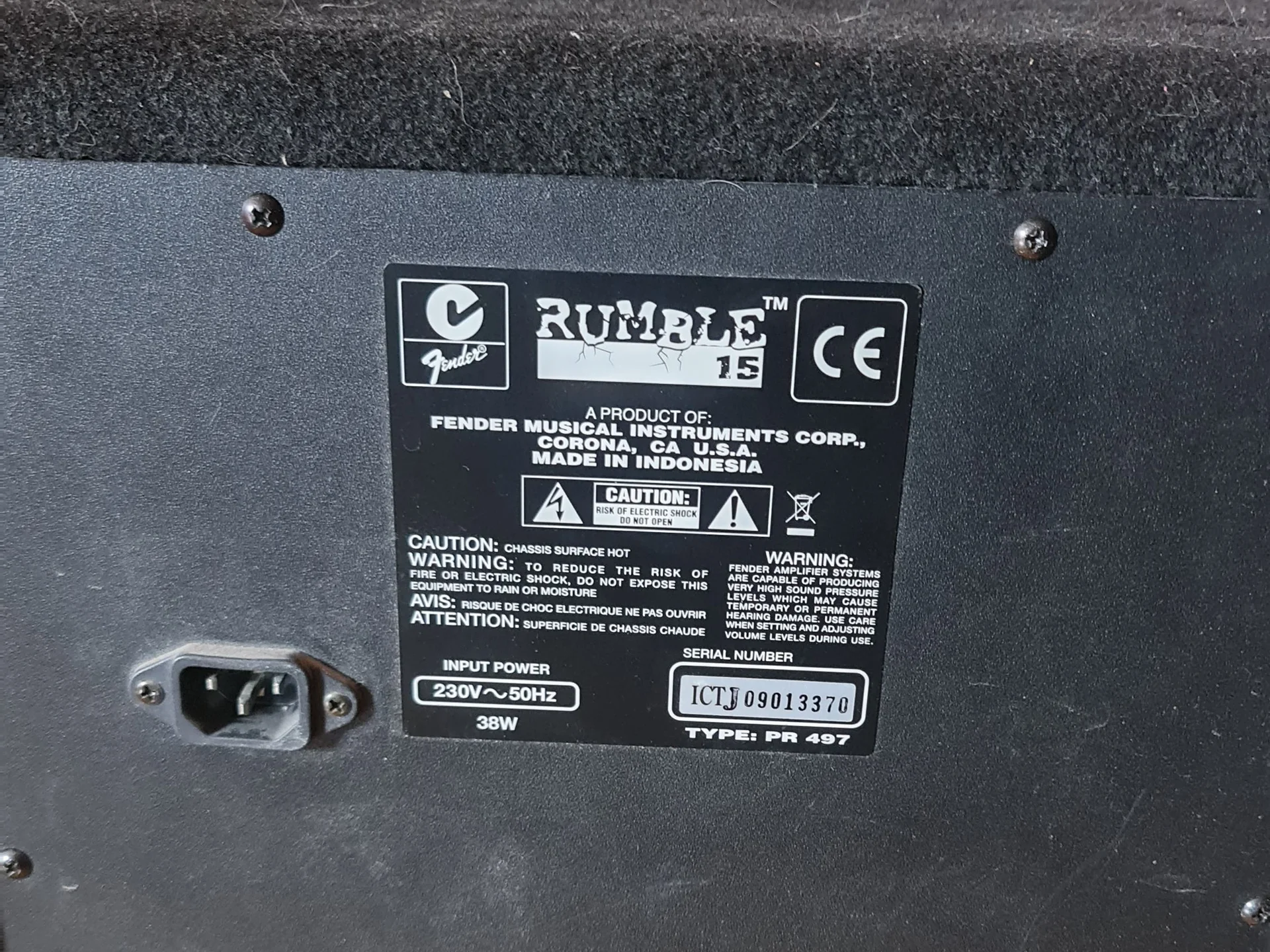 Комбик rumble12 , Fender - миниатюра 2