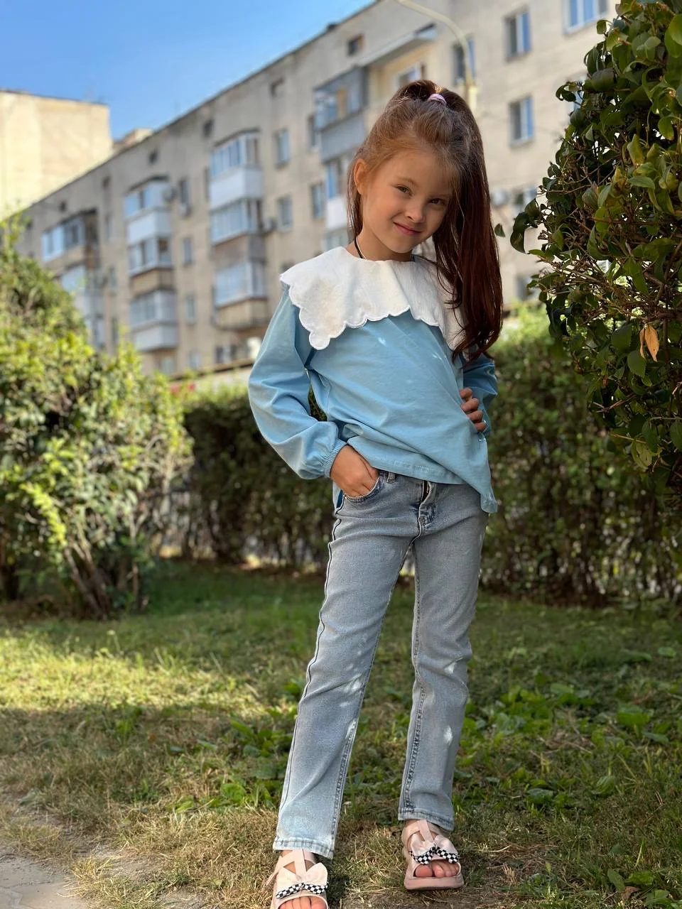 Блузка для девочек новая Турция Zara от 3 до 10лет - миниатюра 2