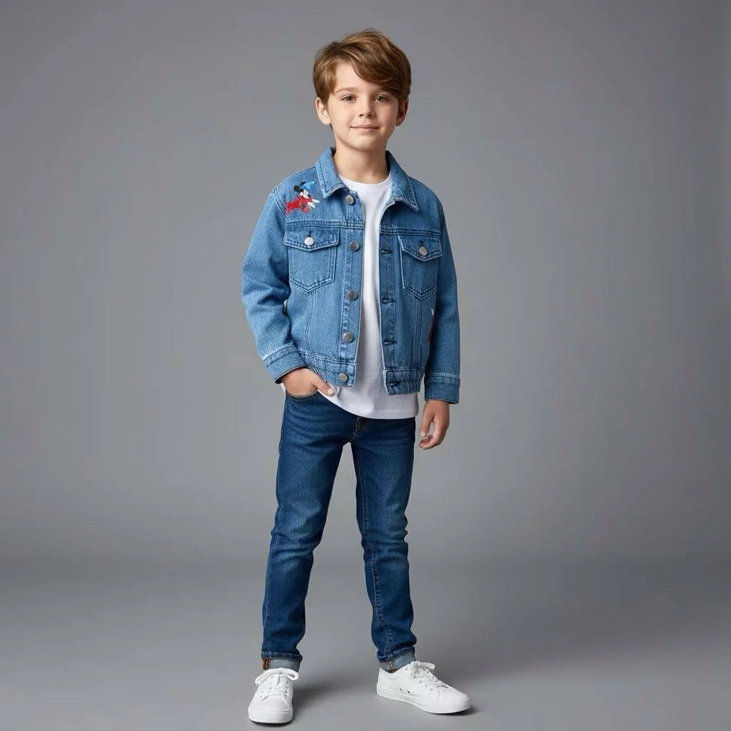 Джинсовка Джинсовая куртка детская Zara Турция - миниатюра 4