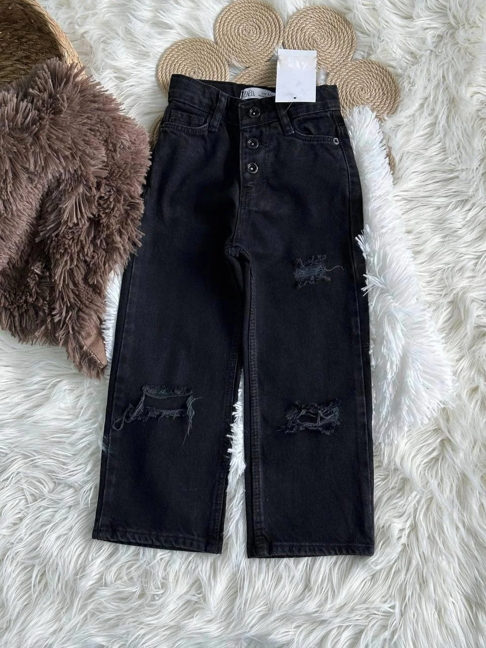 Джинсы клеш для девочки Турция Zara 98-104 - изображение 1