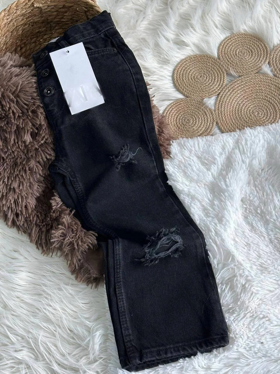 Джинсы клеш для девочки Турция Zara 98-104 - миниатюра 2