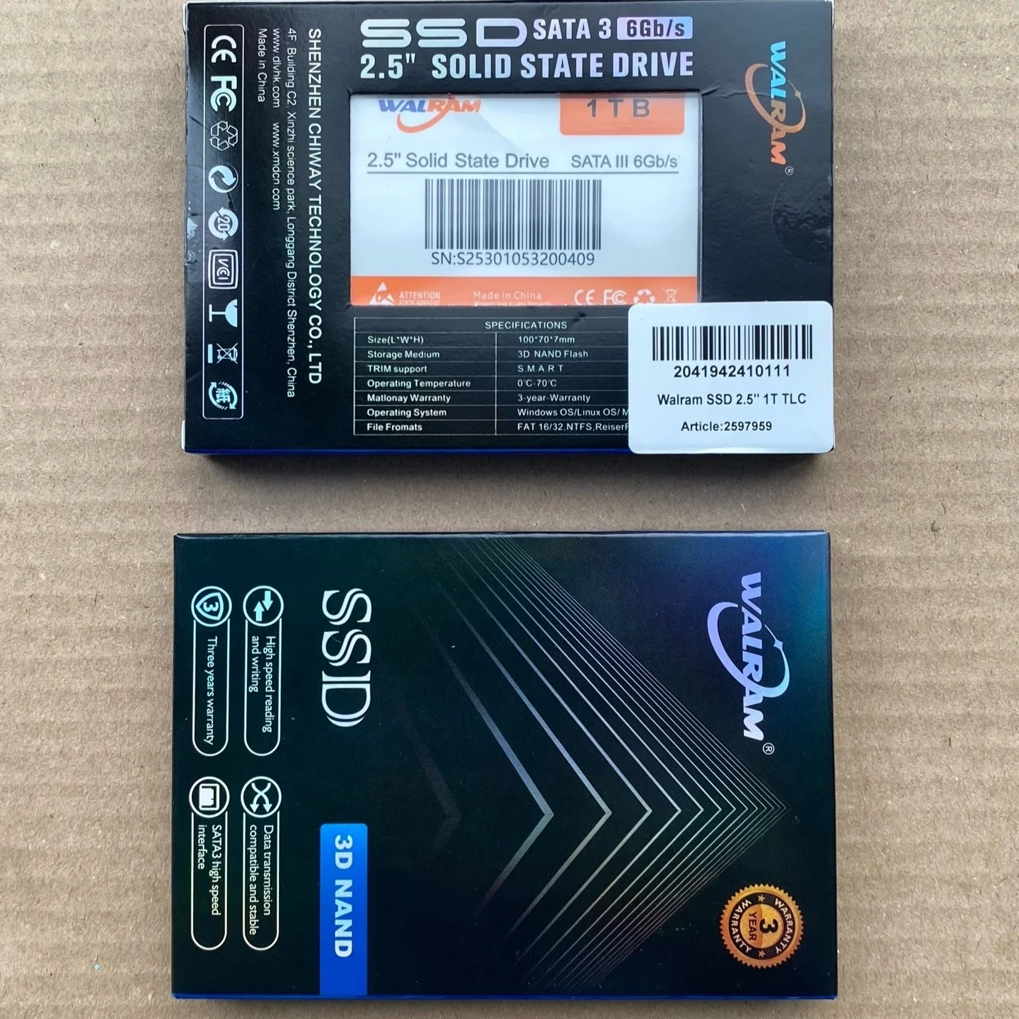 SSD 1 тб 2.5 SATA различных брендов - миниатюра 5