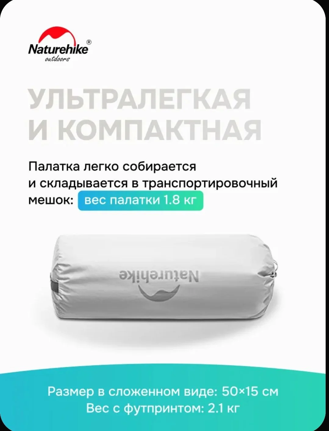 Палатка Naturehike Mongar 2 20d - миниатюра 4