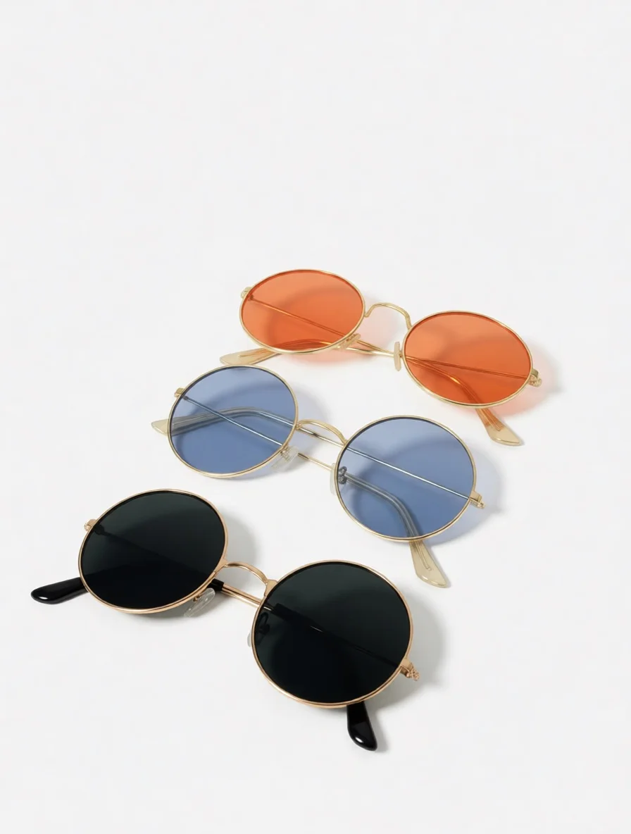 Круглые ретро очки в стиле Ray-Ban - изображение 1