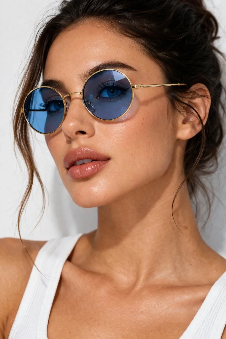 Круглые ретро очки в стиле Ray-Ban - миниатюра 2
